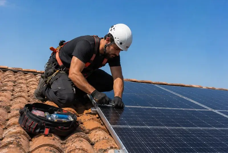Maintenance et monitoring de panneaux solaires à Carcen-Ponson